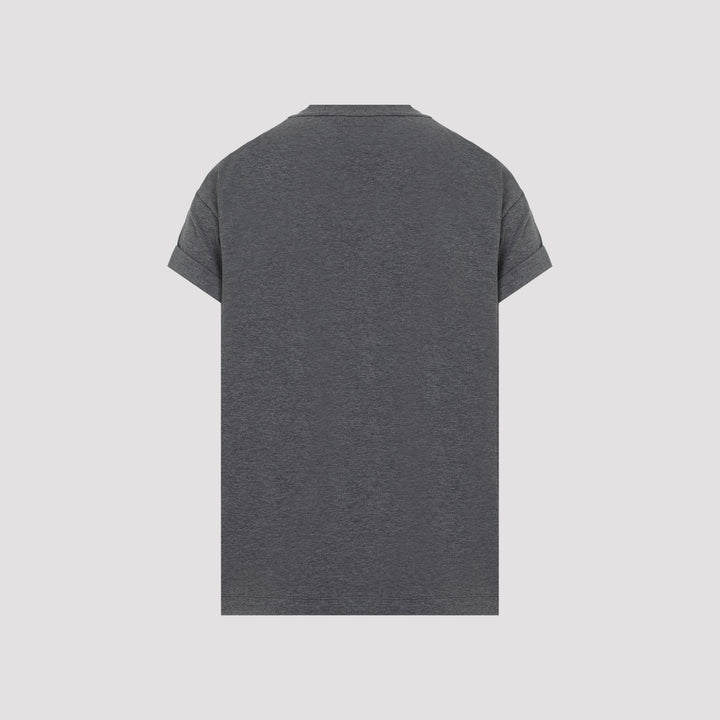 Dark Grey Cotton T-Shirt-8