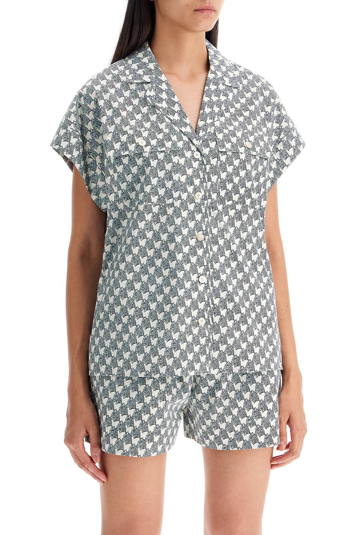 printed poplin camp shirt-1