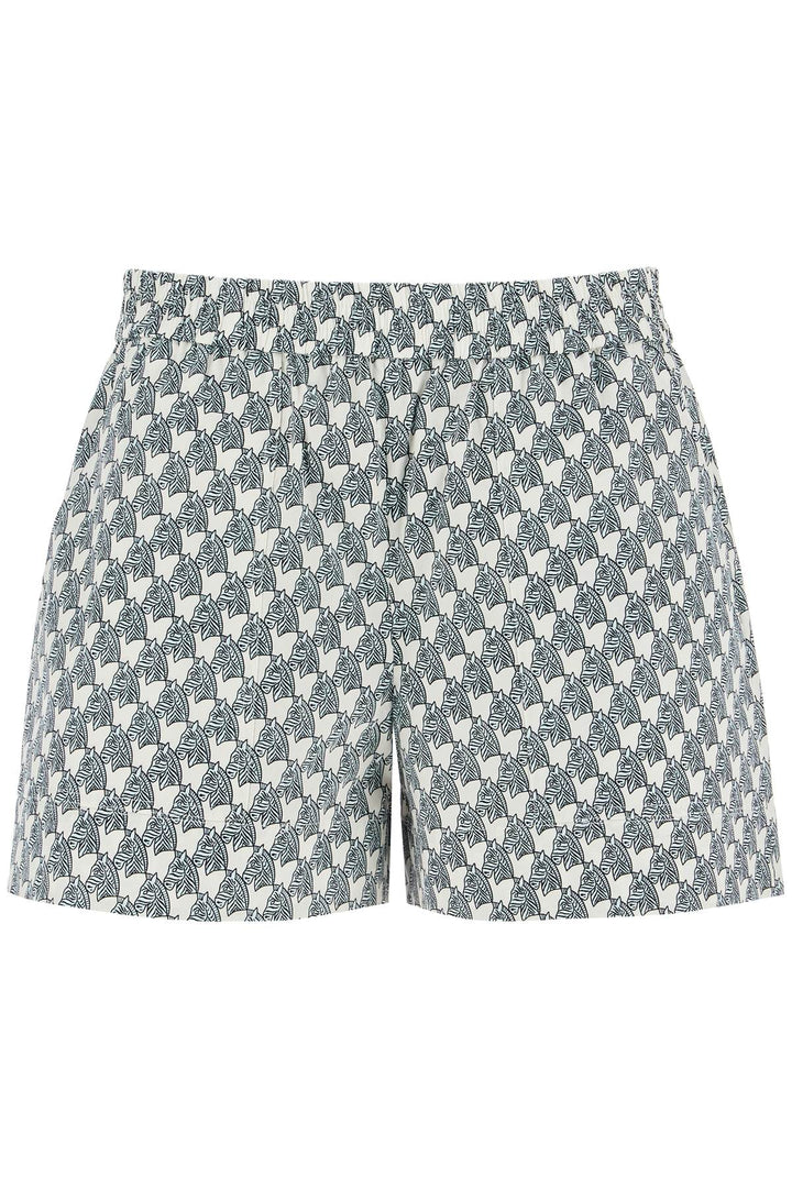 printed poplin shorts for-0