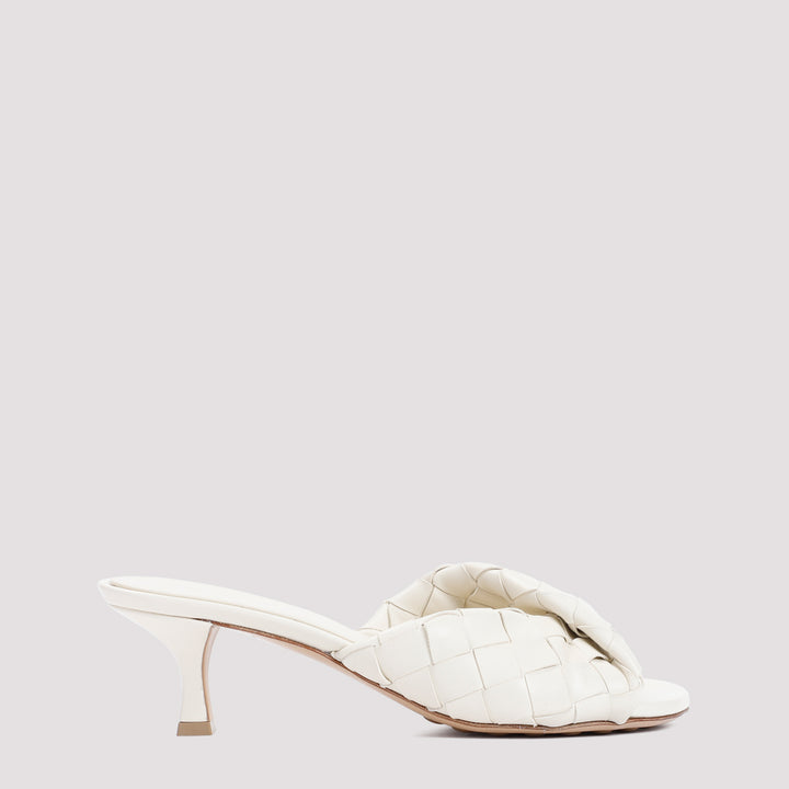 Beige Blink Lamb Leather Mules-0