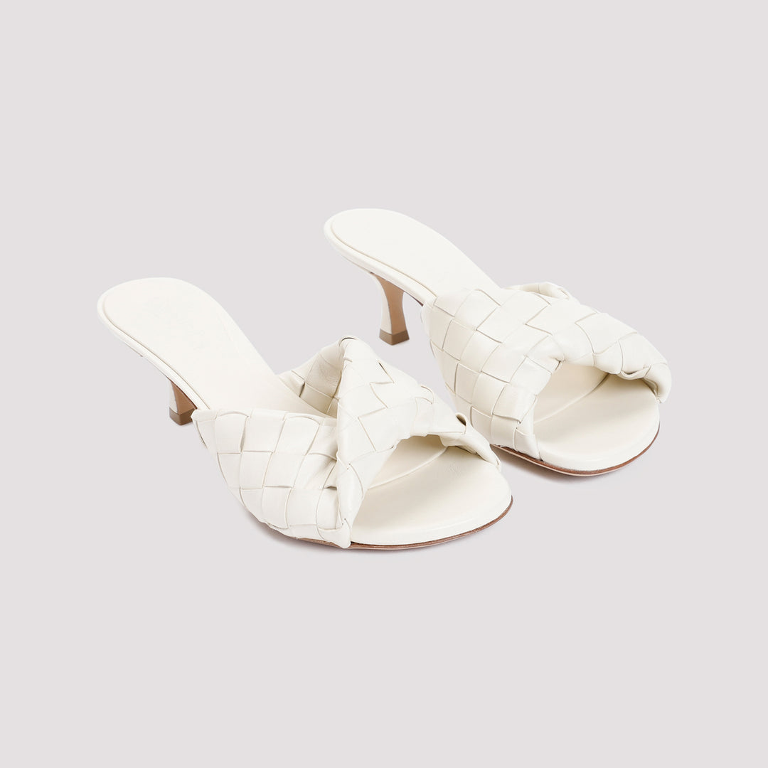 Beige Blink Lamb Leather Mules-4