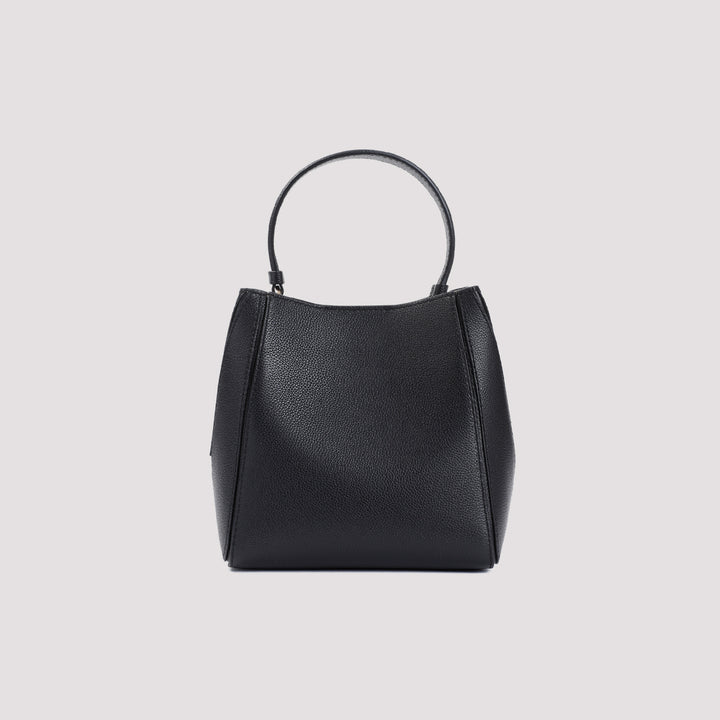 Black Cow Leather McGraw Small Bucket Bag-3