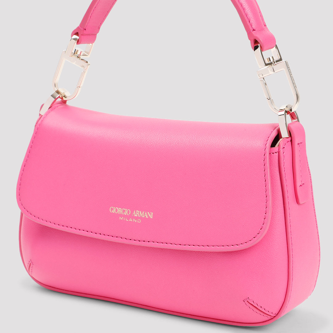 Fuchsia Lamb Leather Mini Bag-4