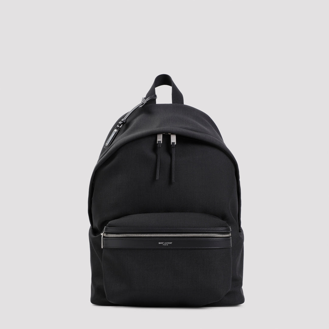 Black YSL City Backpack-0