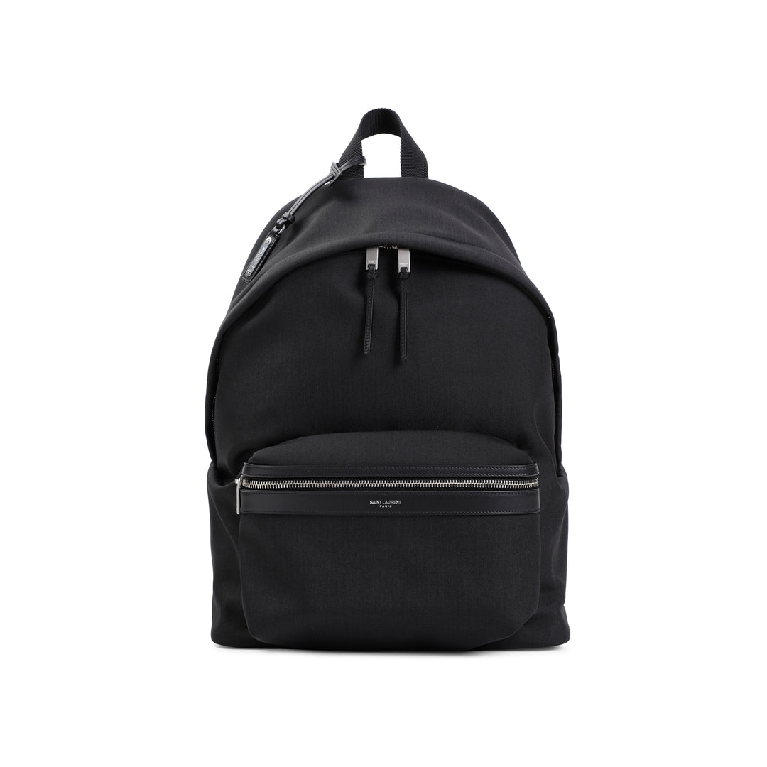 Black YSL City Backpack-1