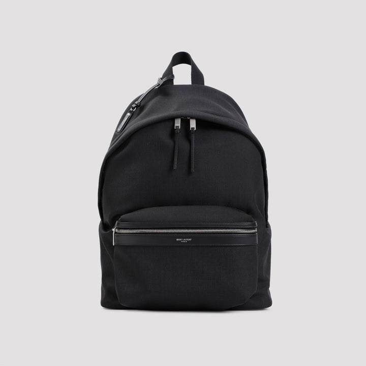 Black YSL City Backpack-2