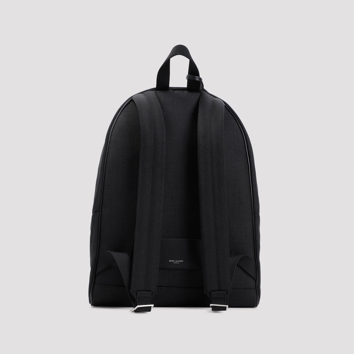 Black YSL City Backpack-3