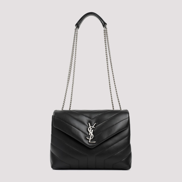 Black Leather LouLou Small Bag-0