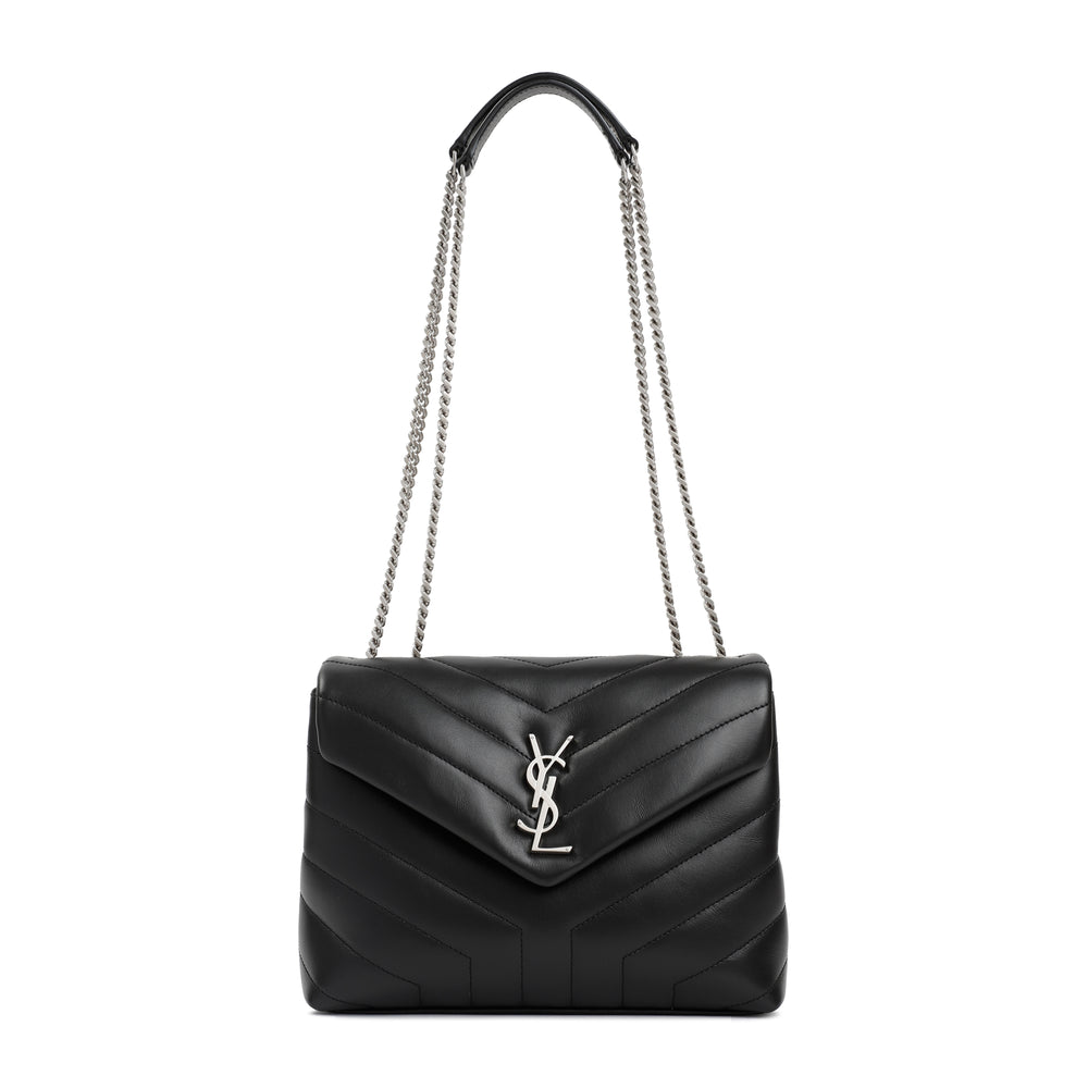 Black Leather LouLou Small Bag-1