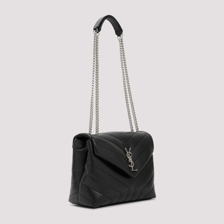 Black Leather LouLou Small Bag-4