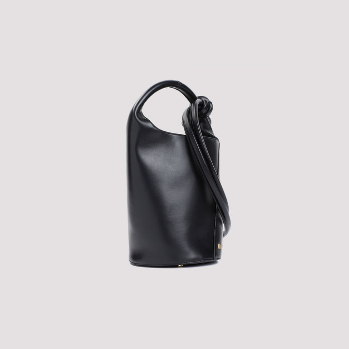 Black leather Le petit Tourni Bag-4