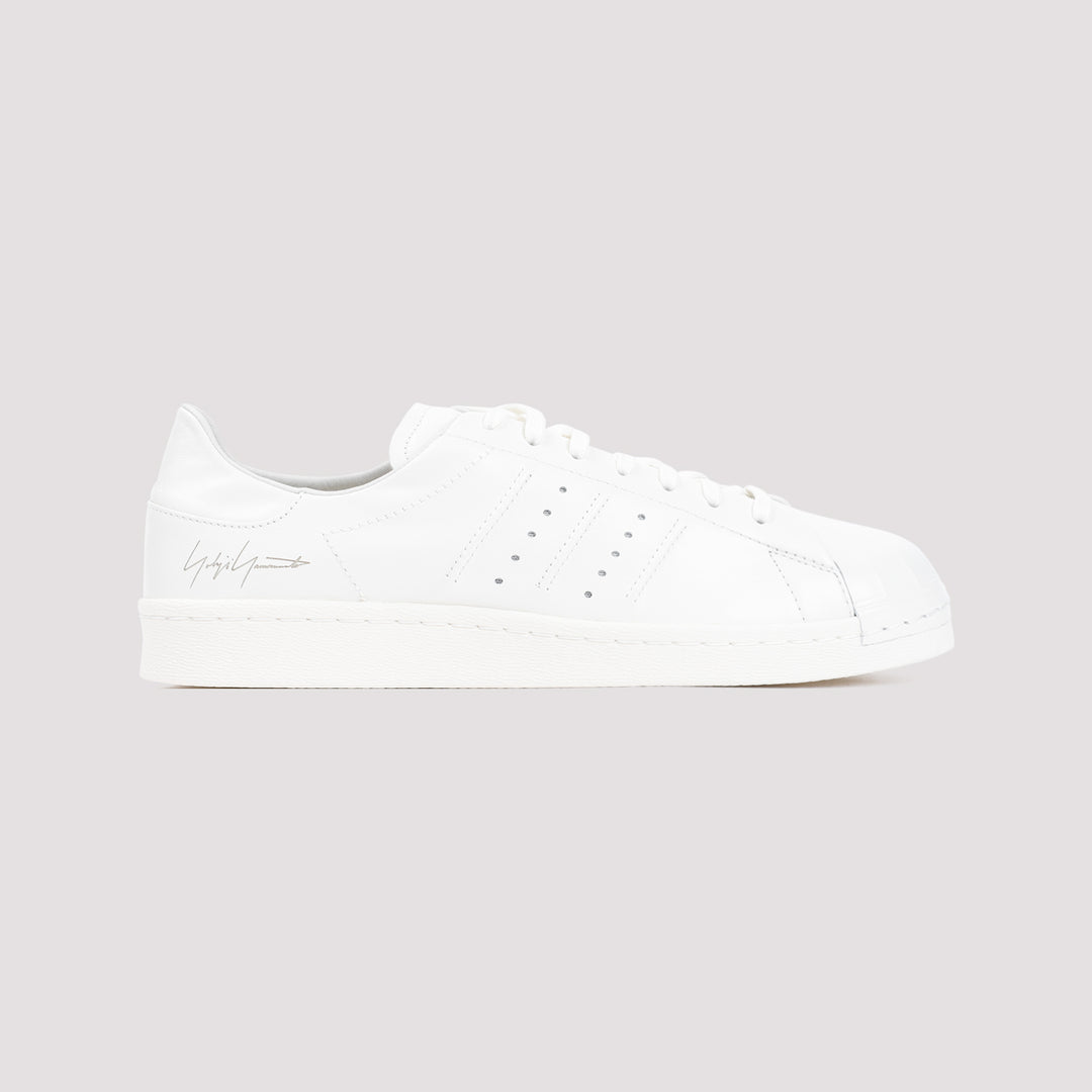 Off White Leather Superstar Sneakers-2