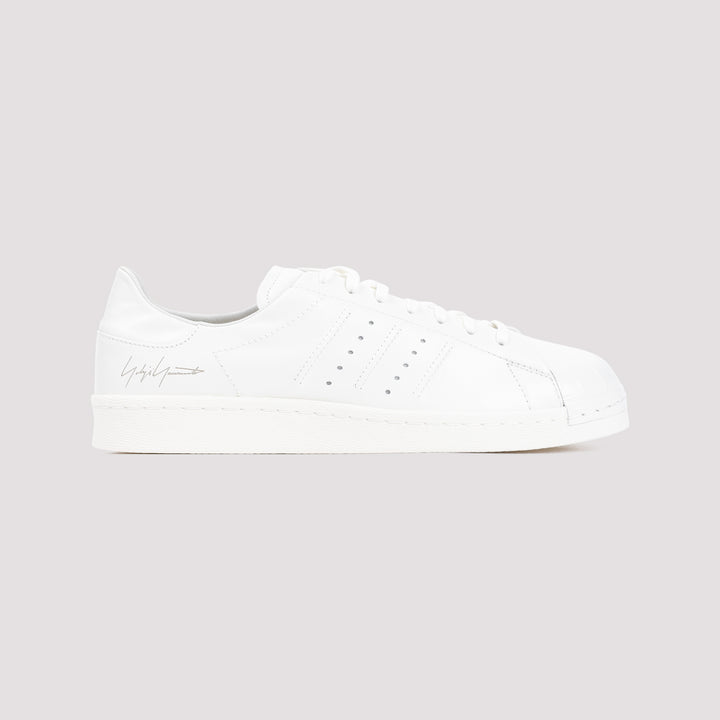 Off White Leather Superstar Sneakers-2