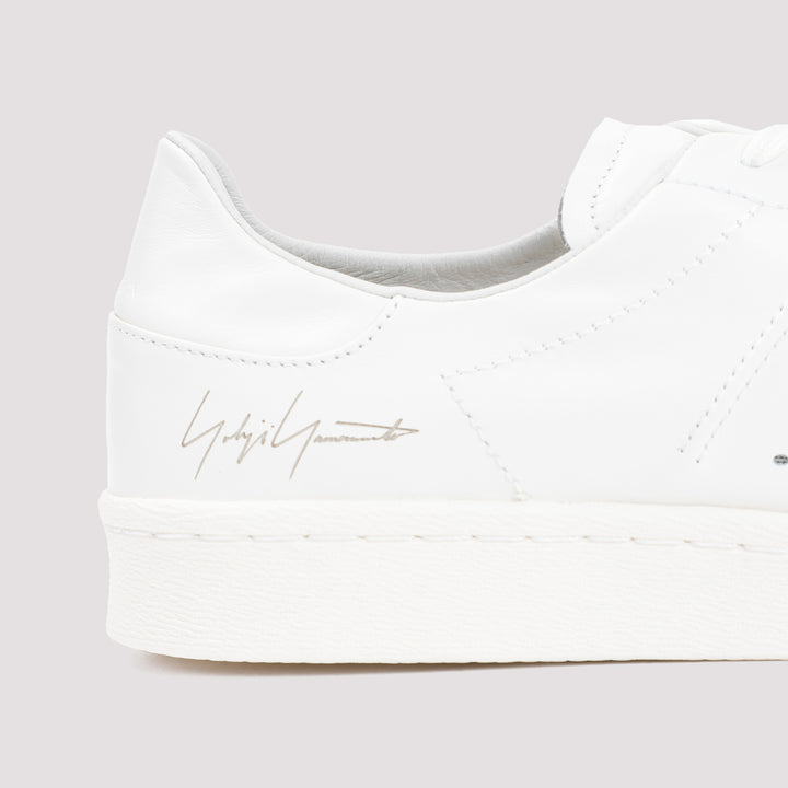 Off White Leather Superstar Sneakers-4