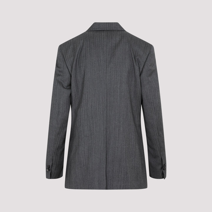 Grey Wool Chevron Jacket-3