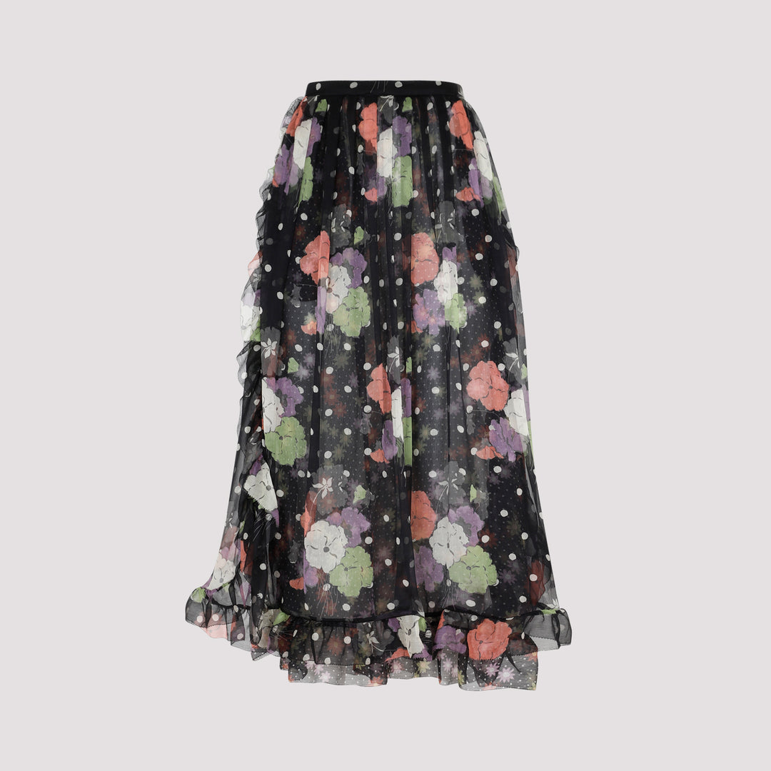 Black Silk Skirt-0