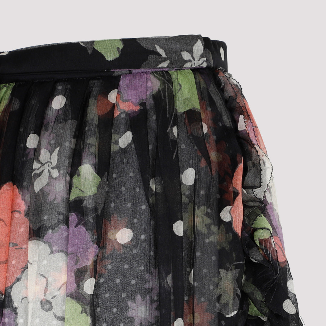 Black Silk Skirt-5