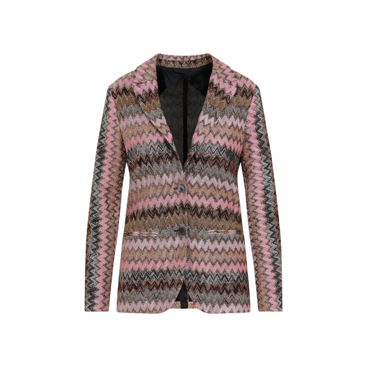 Pink Viscose Blazer-1