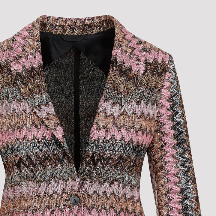 Pink Viscose Blazer-4