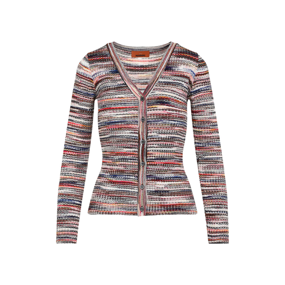 Multicolor Viscose Cardigan-1