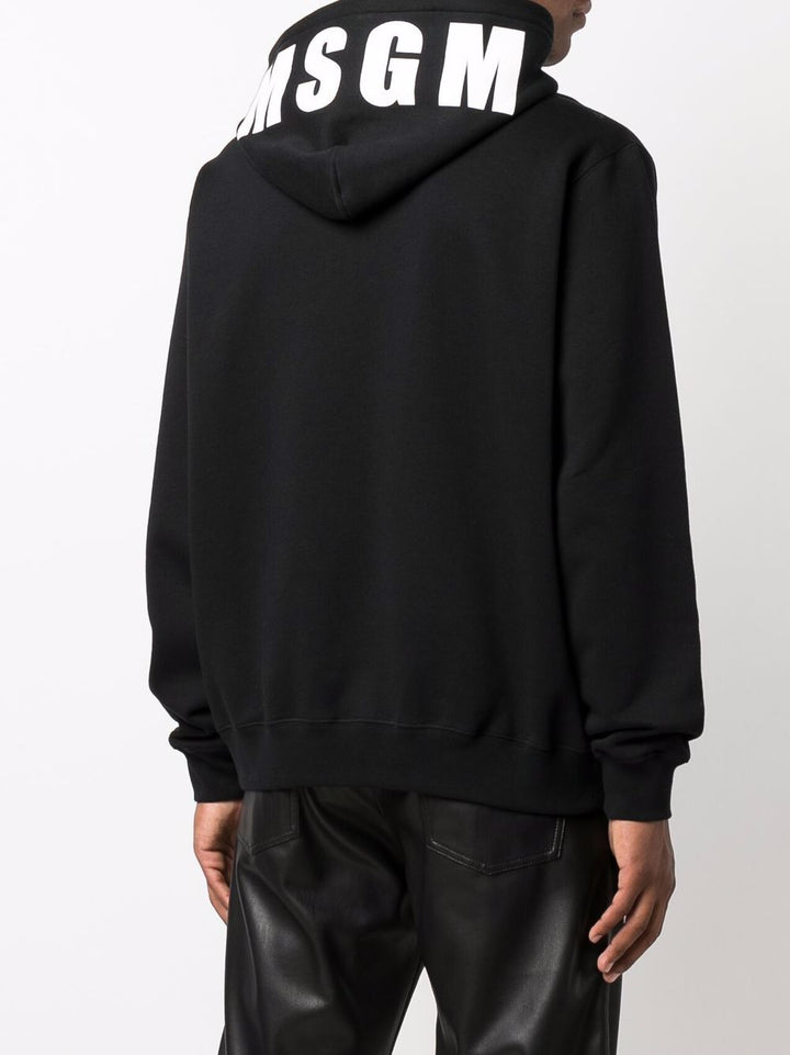 MSGM logo-print pullover hoodie-2