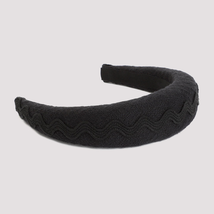 Black Cotton Headband-2