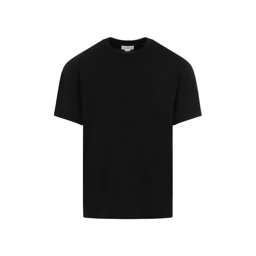 Black Cotton T-shirt-1