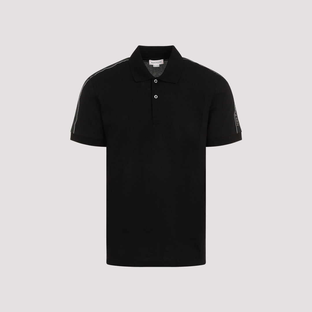 Black Cotton Polo-0