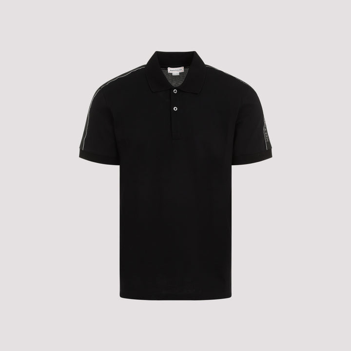 Black Cotton Polo-0