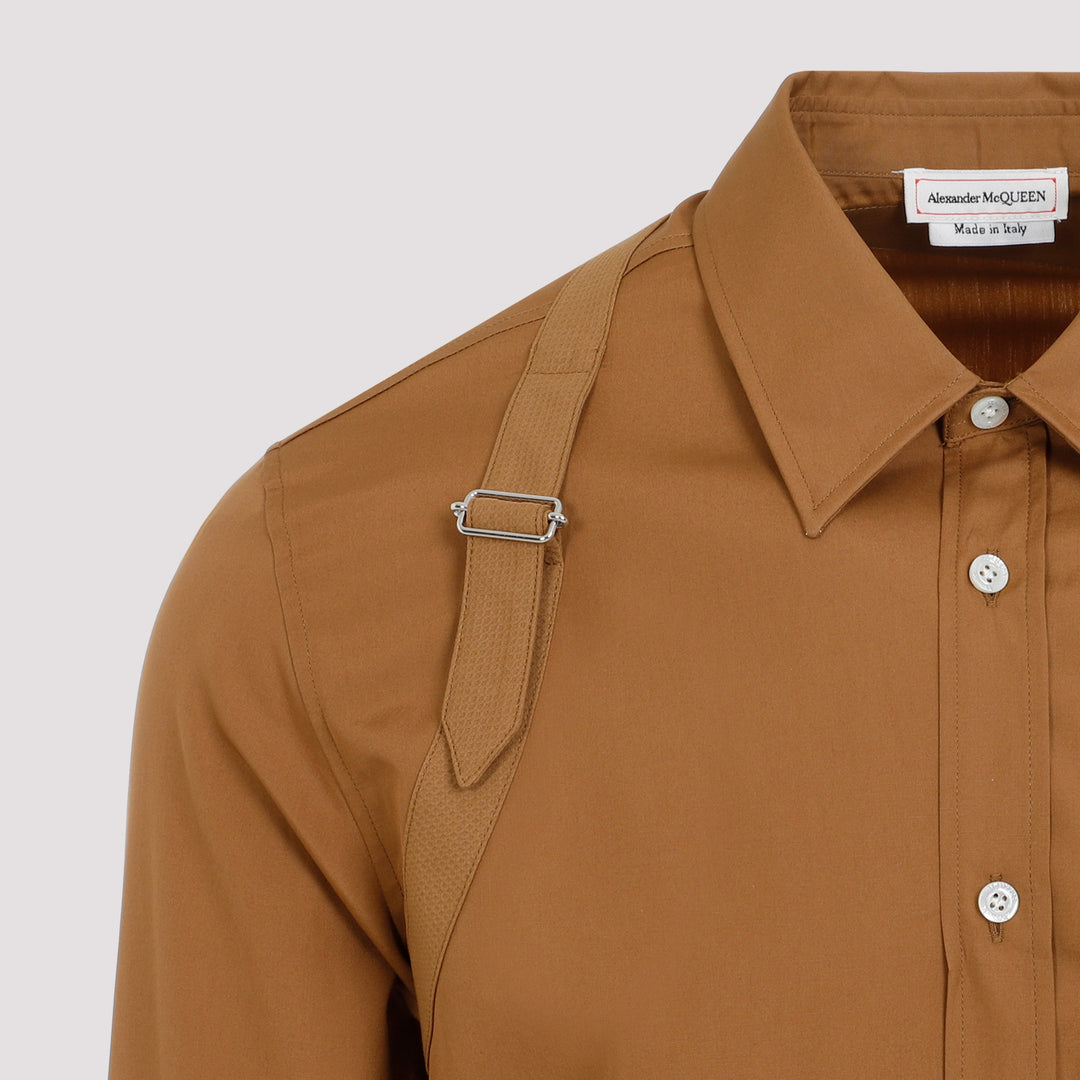 Camel Harness Cotton Shirt-4