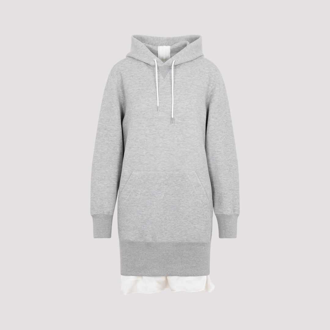 Gray Cotton Sweat Hoodie-0