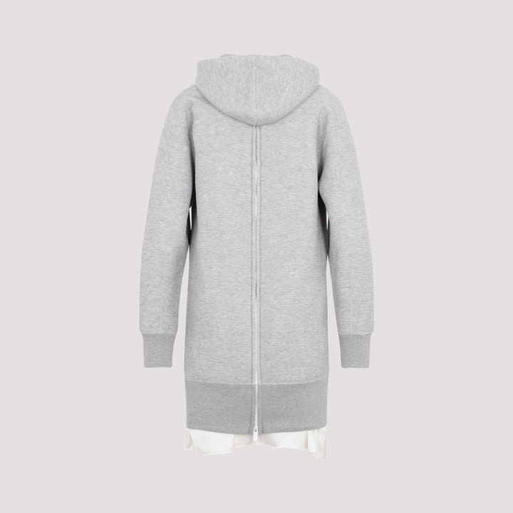 Gray Cotton Sweat Hoodie-3