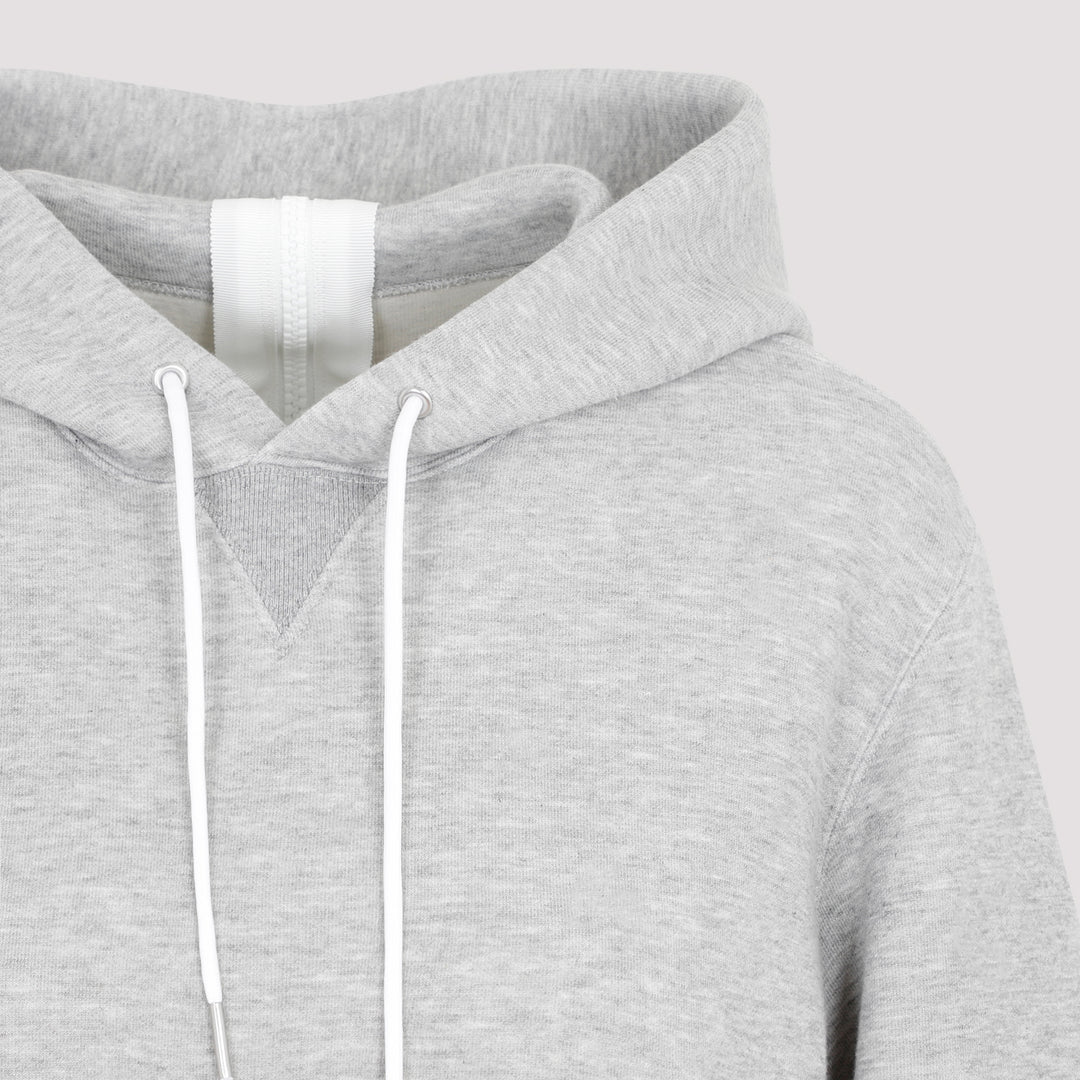 Gray Cotton Sweat Hoodie-4