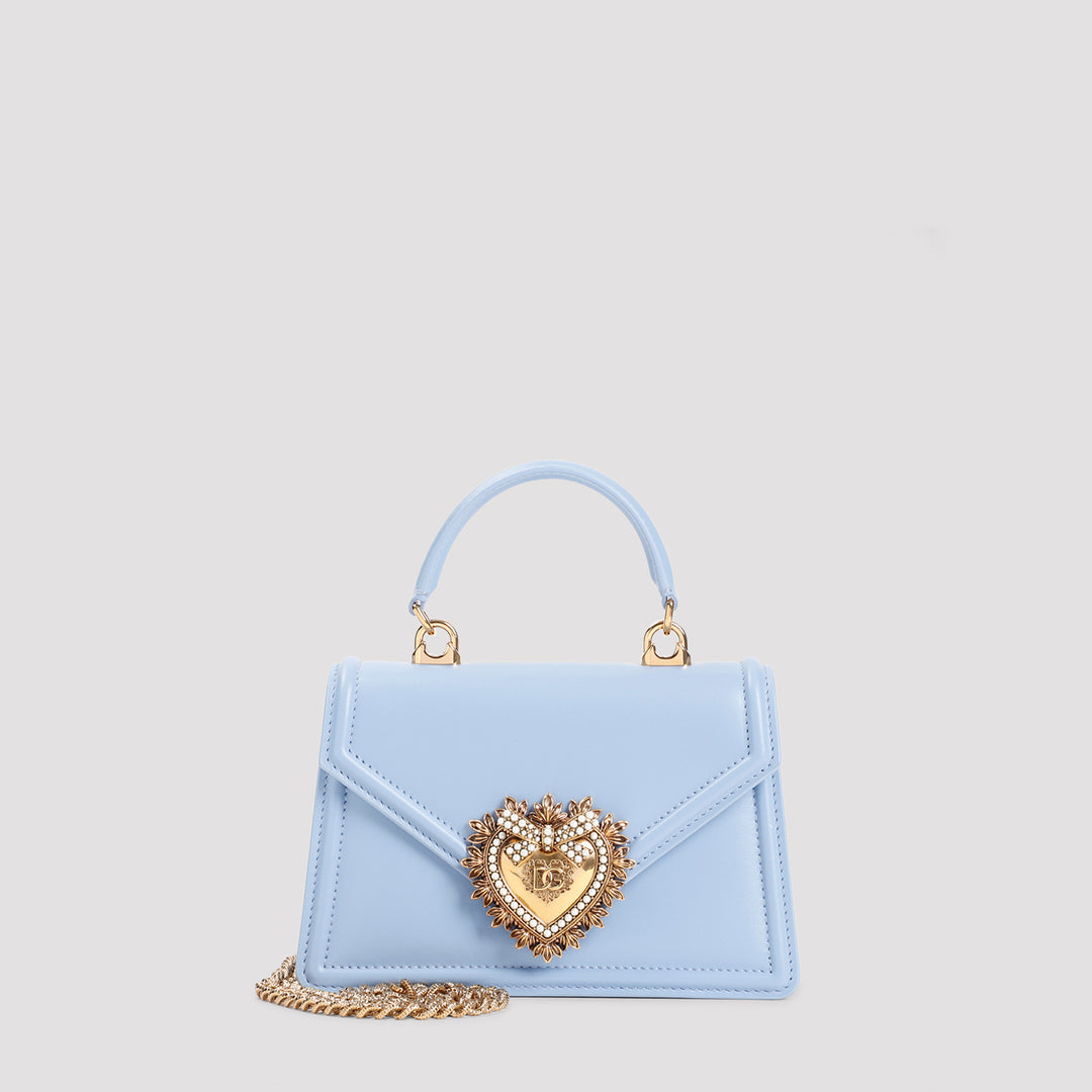 Light Blue Leather Devotion Bag-6