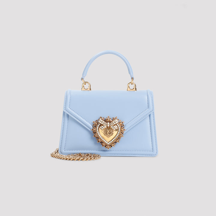 Light Blue Leather Devotion Bag-8