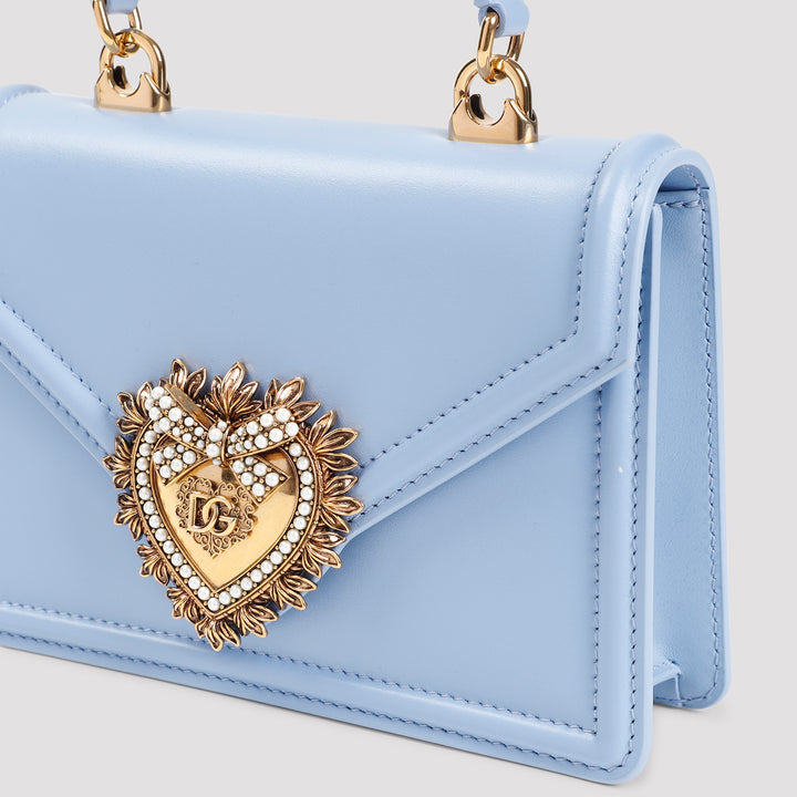 Light Blue Leather Devotion Bag-10