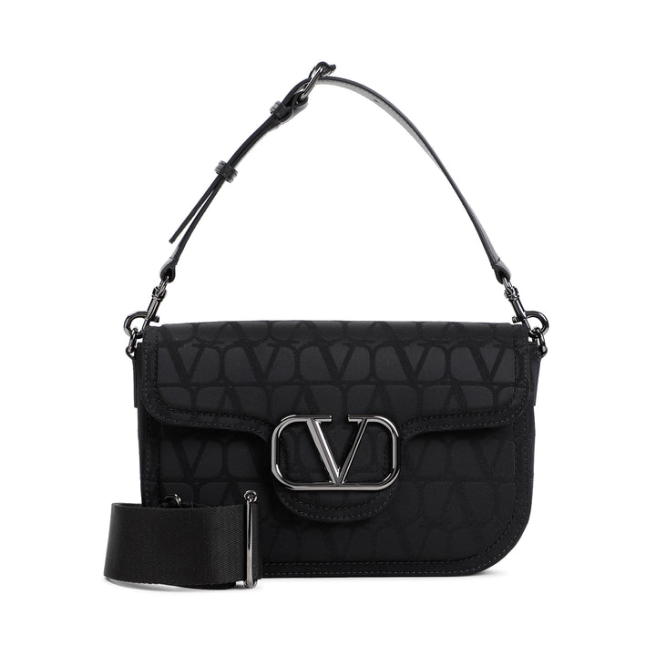 Black All Time Polyester Shoulder Bag-1