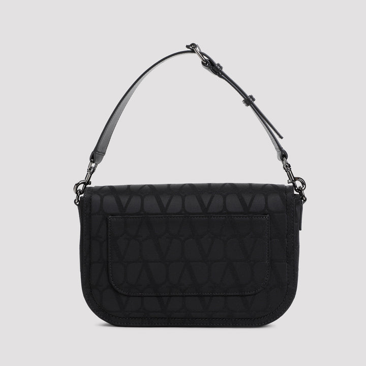 Black All Time Polyester Shoulder Bag-3