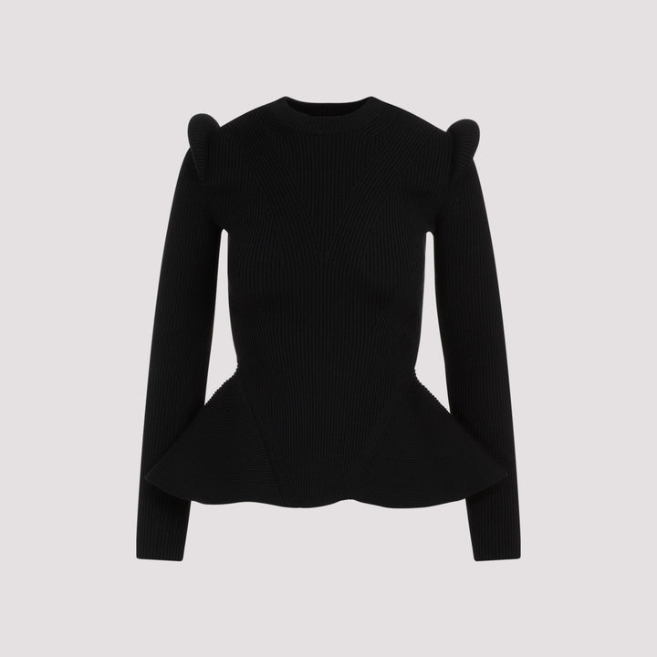 Black Wool Pullover-0