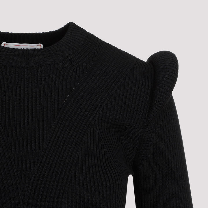 Black Wool Pullover-5