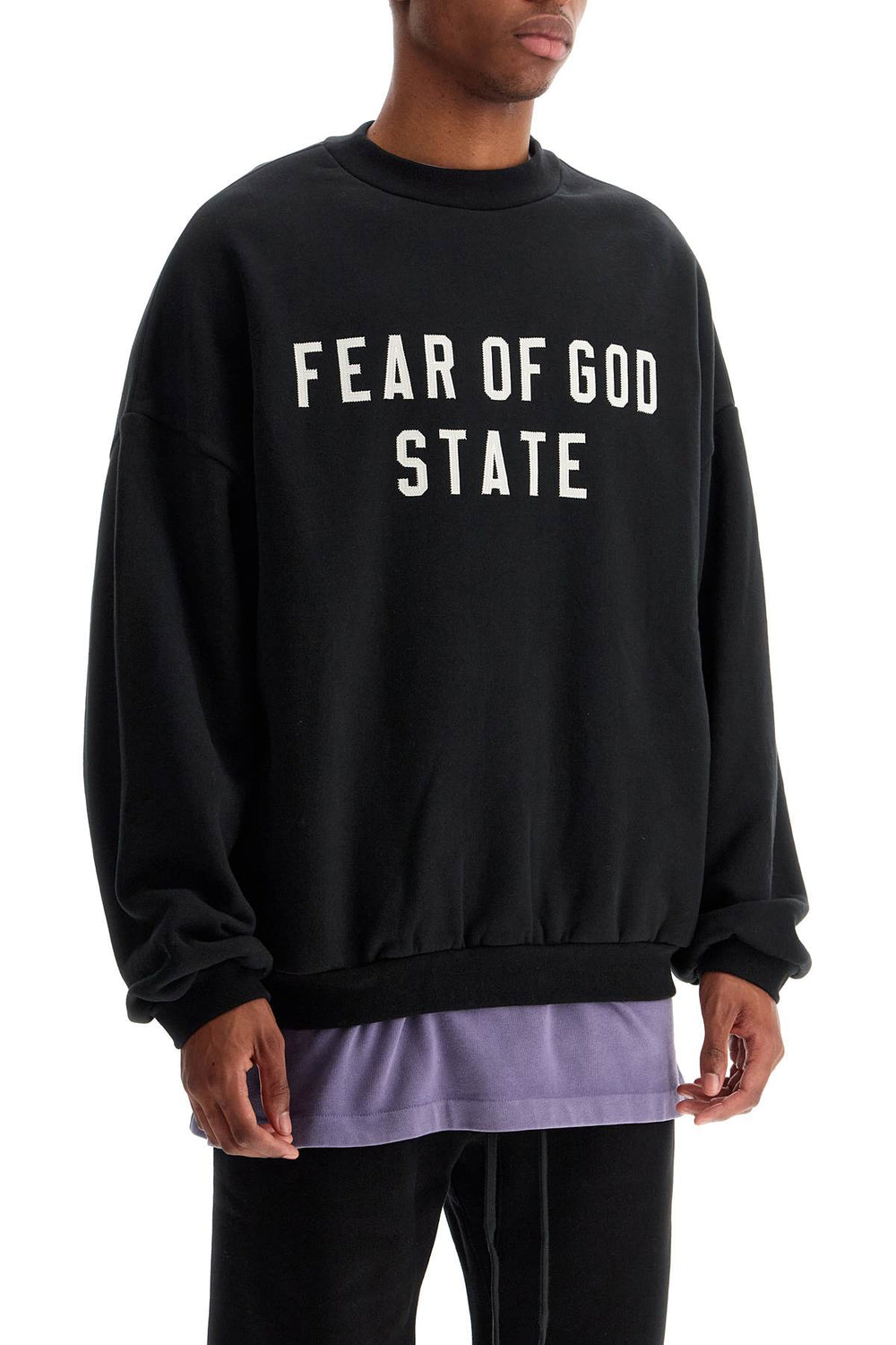 heavy fleece crewneck sweatshirt-1