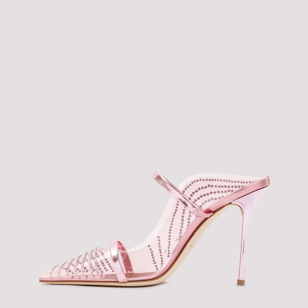 Pink PVC Stiletto Maureen 100 Mules-3