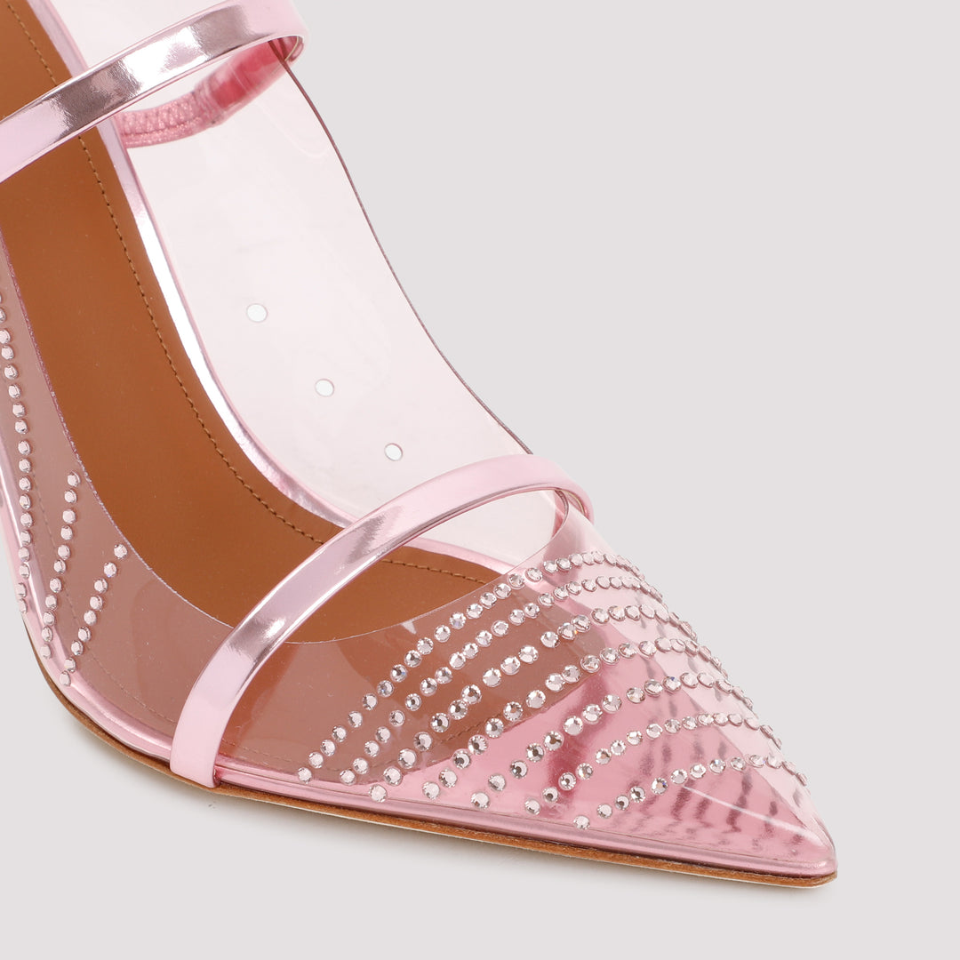 Pink PVC Stiletto Maureen 100 Mules-5