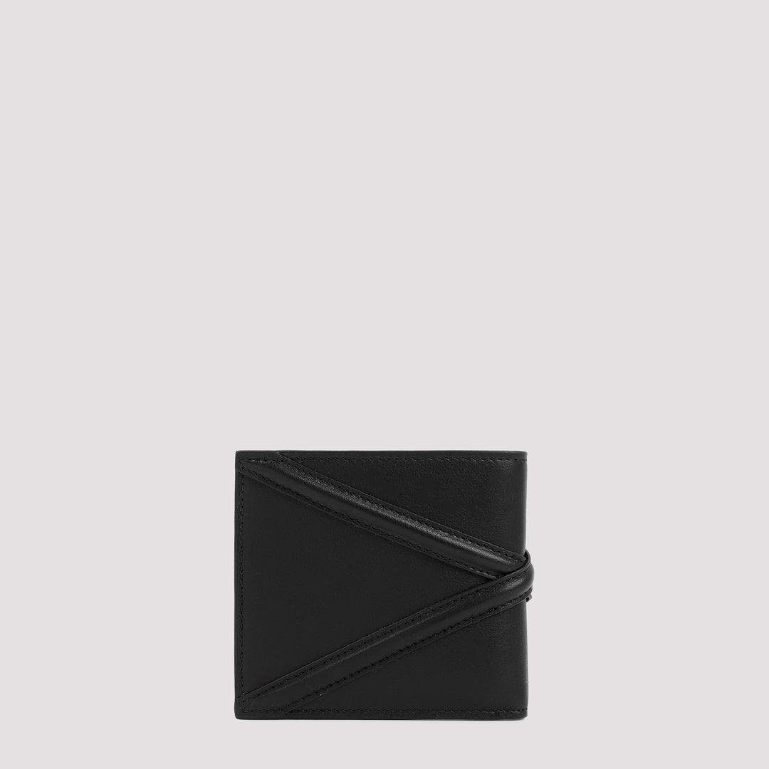 Black Leather Bifold Wallet-3