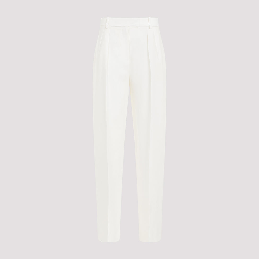 Off White Linen Antone Pant-0