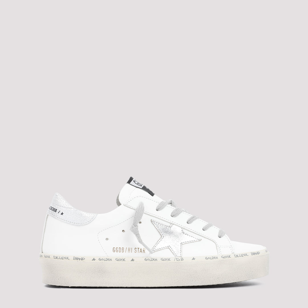 White Leather Hi Star Sneakers-0