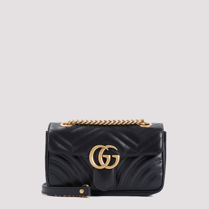 Black GG Marmont matelassé mini bag-0