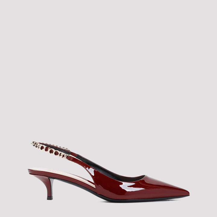 Red Signoria 45 Leather Pumps-0