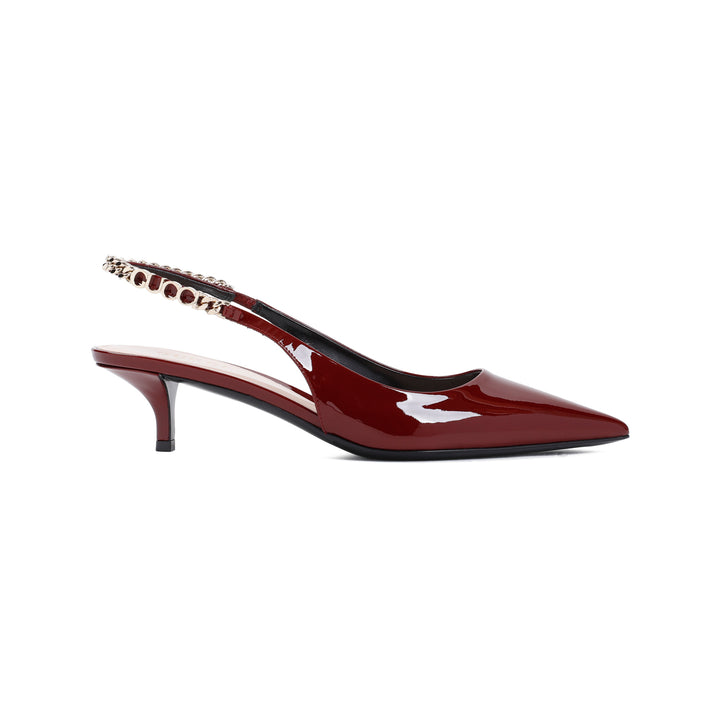 Red Signoria 45 Leather Pumps-1