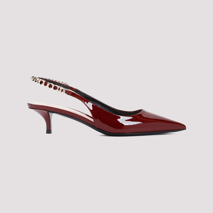 Red Signoria 45 Leather Pumps-2